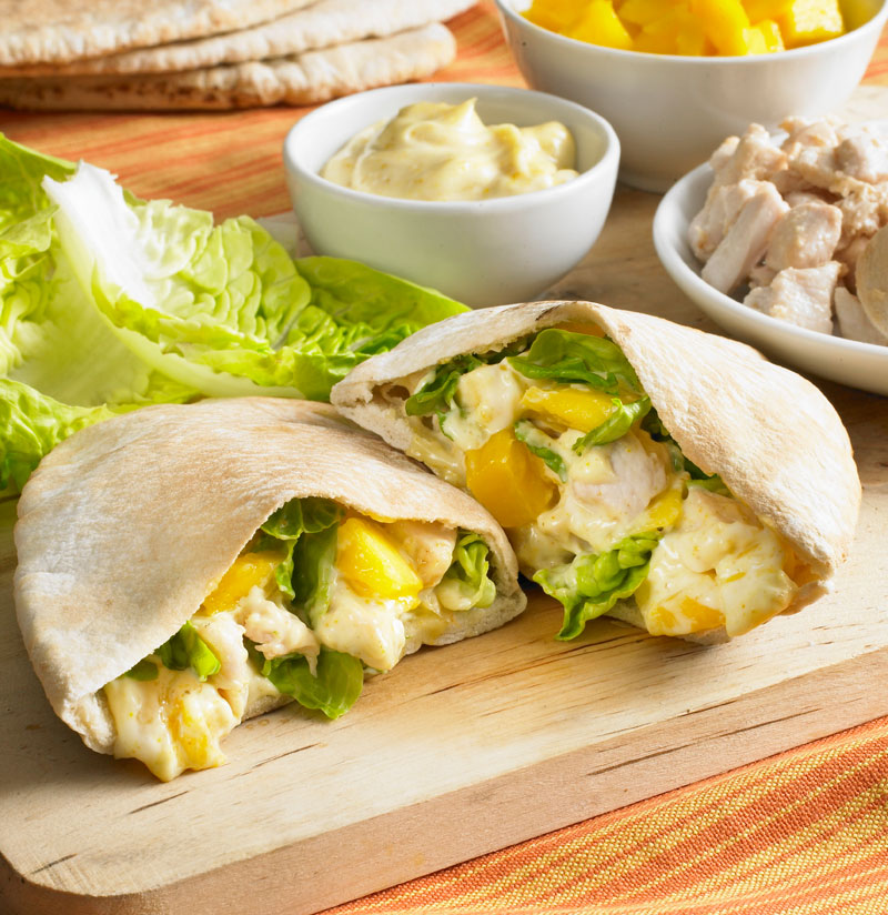 Mango Chicken Pittas - British Dietetic Association (BDA)