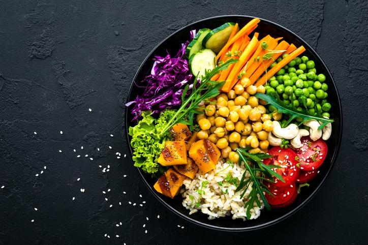 vegetarian vegan and plant based diets bowl of salad