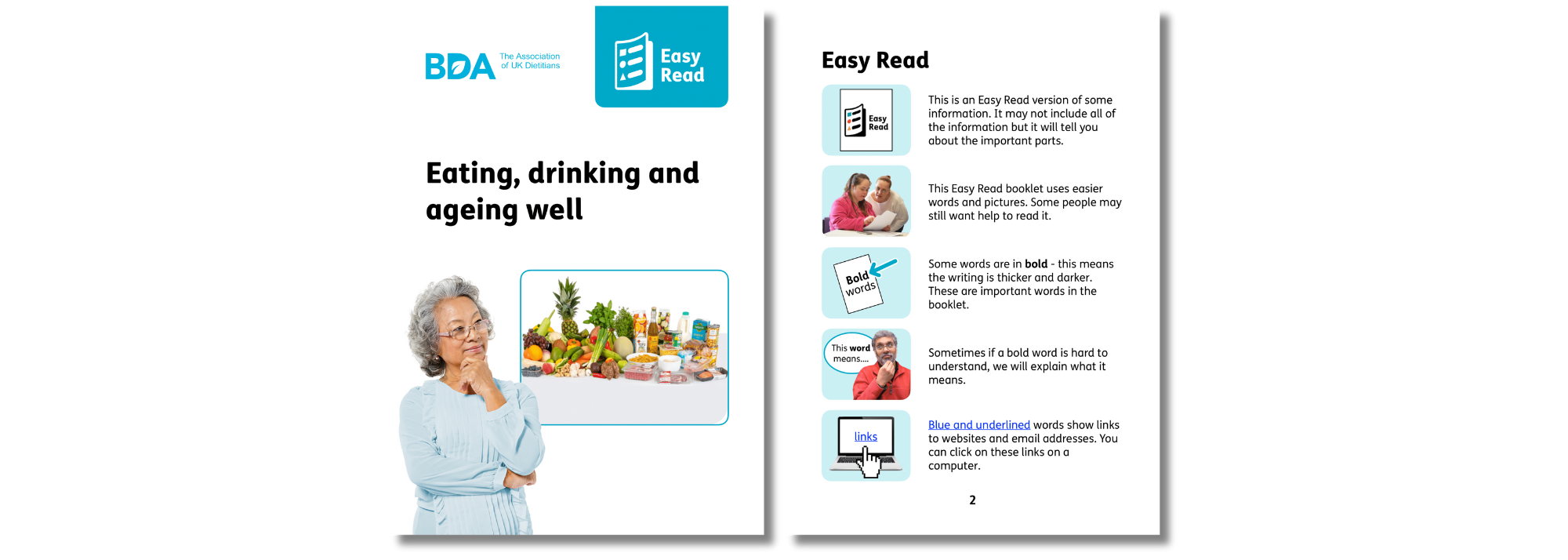 Eating, drinking and ageing well thumbnail easy read